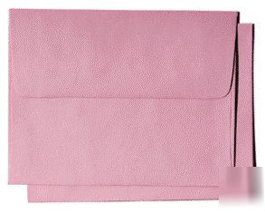 25 5X7 A7 a-7 pastel pink square-flap envelopes 
