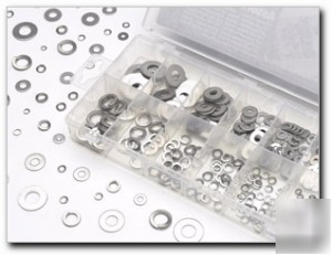 350-piece flat and lock washer hardware assortment - 14
