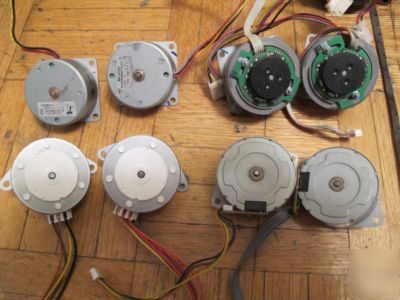 4 pairs of different small stepper motors, nmb mitsumi