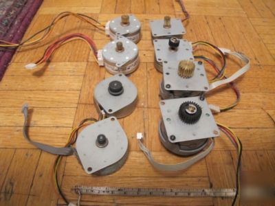 4 pairs of different small stepper motors, nmb mitsumi