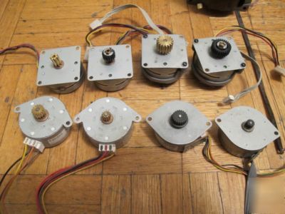 4 pairs of different small stepper motors, nmb mitsumi