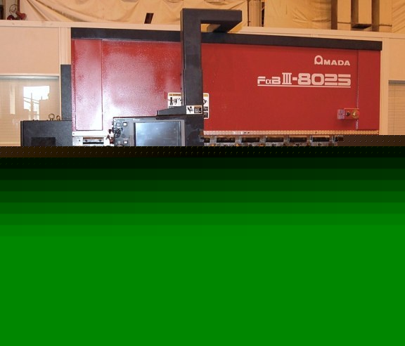 88 ton amada 7-axis hyd. upacting cnc press brake
