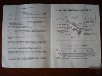 Asplundh wood brush chipper parts and operating manual