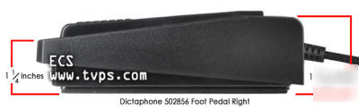 Dictaphone 0502856 502856 transcriber foot pedal
