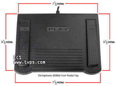Dictaphone 0502856 502856 transcriber foot pedal