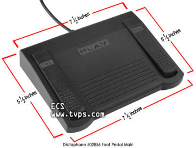 Dictaphone 0502856 502856 transcriber foot pedal
