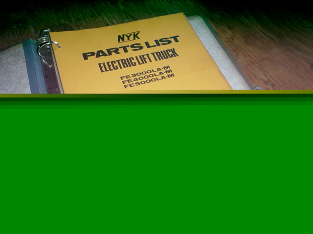 Electric fork lift parts catalog manual nippon yusoki