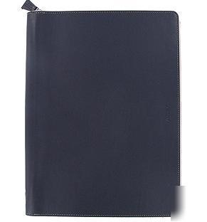 Filofax domino zipped A4 folder navy blue 826977 