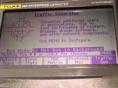 Fluke 683 enterprise lanmeter 10/100 ethernet & adapter