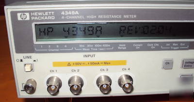 Hp/agilent 4349A 4 channel high resistrance meter 
