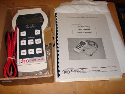 Iet genrad lom-4000 digital micro ohm-meter 