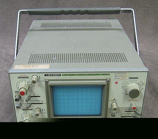 Leader lbo-523 oscilloscope dual-trace 35 mhz works