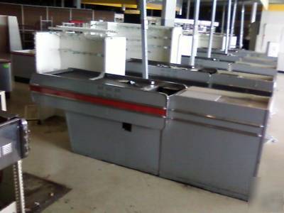 Motorized checkout counter express electric conveyor 