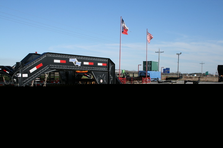New 32' 2-axle low profile dove tail flatbed trailer