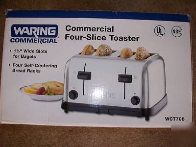 Waring commercial four-slice toaster model WCT708