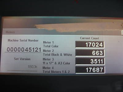 Xerox docucolor 12 color copier/printer w/ fiery EX12