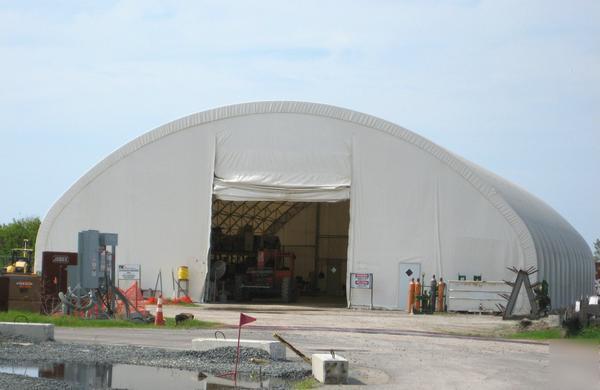 Big top white lg 74' x 140' dome tent shelter jobsite