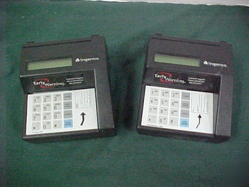 Lot of 2 ingenico MR3000 en-check 3000 check reader