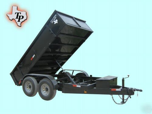 New 2010 7'X12' texas pride dump trailer 12K gvwr 