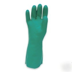 North nitrile glove, flocked interior, size 9