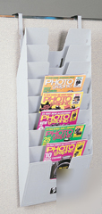 Partition literature rack
