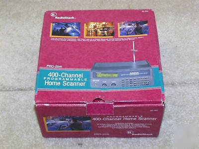 Radio shack pro-2041 desktop 400 channel scanner unused