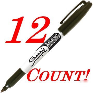 12 sharpie rub a dub permanent laundry markers free shp