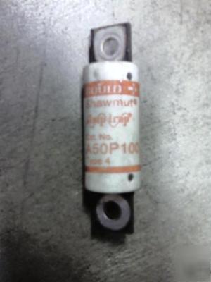 A50P100-4 gould shawmut 100A fuse type 4