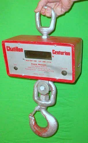 Chatillion centurion hanging crane scale dwt-1000