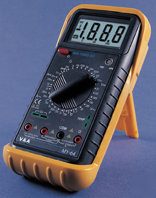 Dc ac Ãâ€° ÃŽÂ¼f khz Ã‚Â°c hfe diode continuity multimeter MY64