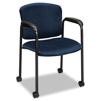 Hon company tiempo guest arm chair with casters mariner