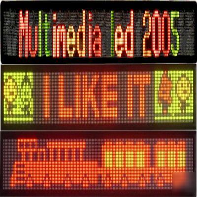 Led multicolor moving message display sign board dj