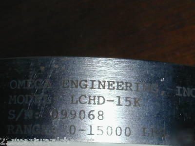 Omega lchd-15K load cell. 0-15,000 pounds LCHD15K