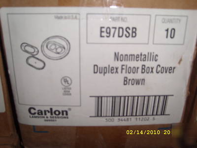 T&b carlon E97DSB - non-metallic round floor box cover