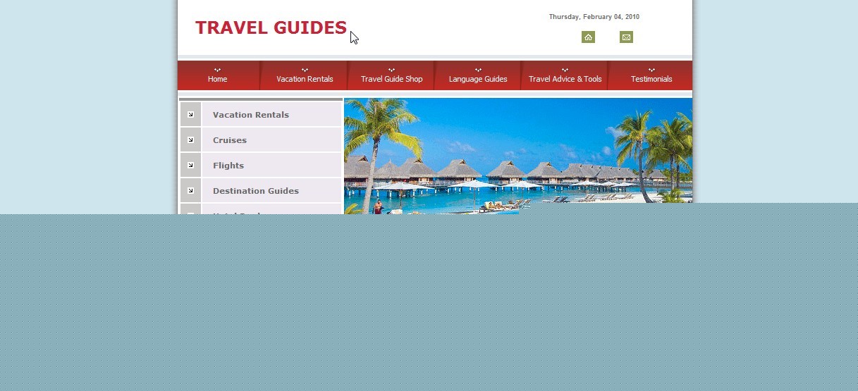 Travel booking affiliate website fully installed