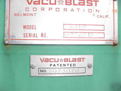 Vacu blast commercial sandblaster