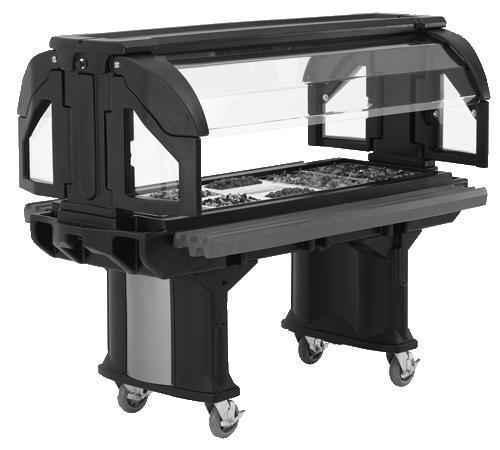 Cambro VBR6-110 cold food buffet salad bar, 72
