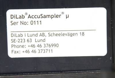 Dilab accusampler u automated sampling