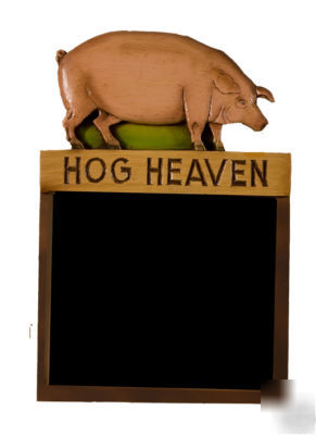 Hog heaven pig restaurant menuboard and chalkboard