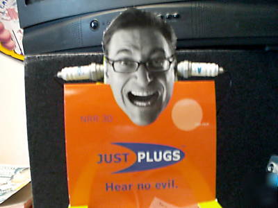 Just plugs with attitude/ spark plug shaped ear plugs