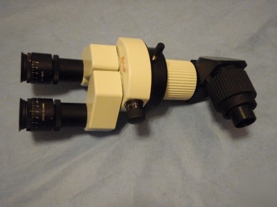 Leica,wild binoculars & observer tube w/ 10X eyepiece 