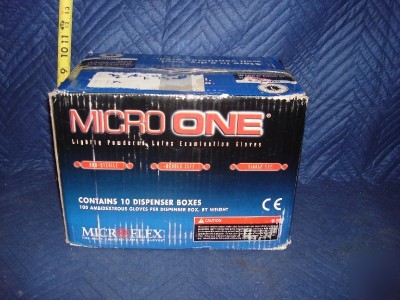New * 10 boxes micro one laboratory medical gloves lg 