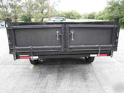 New 8' x 16' x 2' dump trailer drop sides 21 k 10 ton