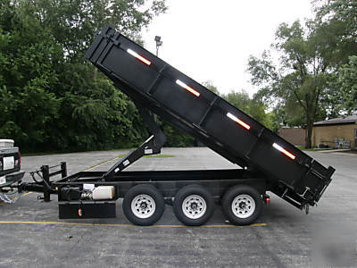 New 8' x 16' x 2' dump trailer drop sides 21 k 10 ton