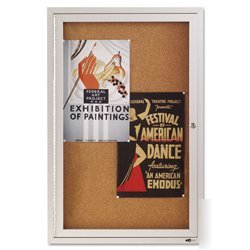 New acrylic enclosed cork bulletin board, 1-door, 2X...