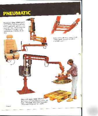 Pneumatic manipulator arm (pneumatic buddy lift)