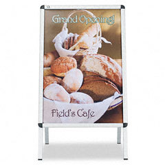 Quartet aframe floor sign holder W2 clipdown frames fo
