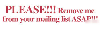 Remove from mail list stamp