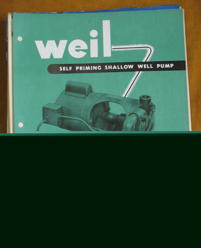 Weil pump company lot catalogs brochures centrifugal 