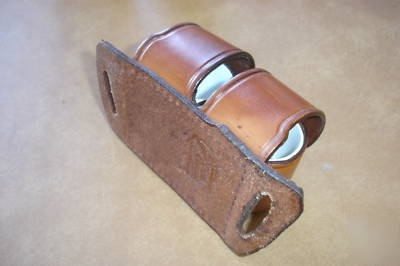 * don hume leather speed loader revolver ammo pouch